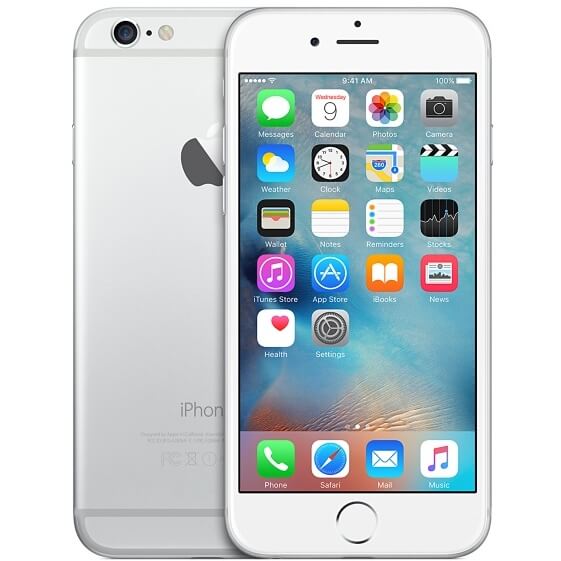 Apple iPhone 6 16GB in Silver for 2024 Unlocked & free iphone charger