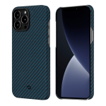 Pitaka iPhone 13 Pro Aramid Grey Blue dėklas 