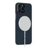 Pitaka iPhone 13 Pro Max Aramid Grey Blue dėklas 