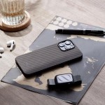 Pitaka iPhone 13 Pro Max Aramid Grey Gold dėklas 