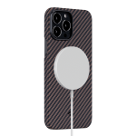 Pitaka iPhone 13 Pro Max Aramid Grey Gold dėklas 
