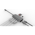 LMP USB-C 8 Multiport Space Gray adapteris