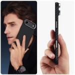 Tech-Protect iPhone 17 Air Carbon case with MagSafe - Black/Silver