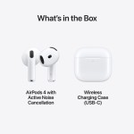 Apple AirPods 4 bevielės ausinės su aktyviu triukšmo slopinimu (iš ekspozicijos)