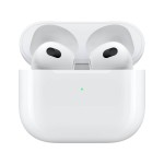 Apple AirPods bevielės ausinės su bevieliu įkrovimo dėklu (3 karta) (išpakuotos)