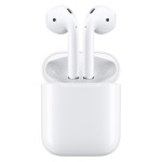 Apple AirPods bevielės ausinės su įkrovimo dėklu (2 karta)