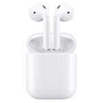 Apple AirPods bevielės ausinės su įkrovimo dėklu (2 karta) (išpakuotos)
