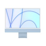 iMac 24" 4.5K Retina, M1 8C CPU, 16GB, 512GB SSD, 8C GPU, Mac OS, Blue (2021), Magic belaidė klaviatūra Touch ID su skaičiais