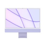 iMac 24" 4.5K Retina, M1 8C CPU, 8GB, 256GB SSD, 8C GPU, Mac OS, Purple (2021), Magic belaidė klaviatūra Touch ID su skaičiais