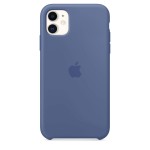 Apple iPhone 11 silikoninis Linen Blue dėklas