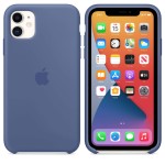 Apple iPhone 11 silikoninis Linen Blue dėklas