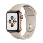 Watch Series 5 40mm GPS + Cellular Gold Stainless Steel Case with Stone Sport Band