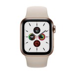 Watch Series 5 40mm GPS + Cellular Gold Stainless Steel Case with Stone Sport Band