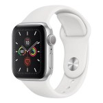 Watch Series 5 40mm GPS Silver Aluminium Case with White Sport Band