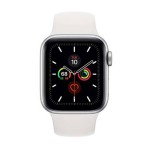 Watch Series 5 40mm GPS Silver Aluminium Case with White Sport Band