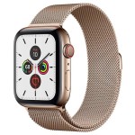 Watch Series 5 44mm GPS + Cellular Gold Stainless Steel Case with Gold Milanese Loop