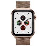 Watch Series 5 44mm GPS + Cellular Gold Stainless Steel Case with Gold Milanese Loop