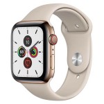 Watch Series 5 44mm GPS + Cellular Gold Stainless Steel Case with Stone Sport Band