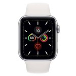 Watch Series 5 44mm GPS Silver Aluminium Case with White Sport Band