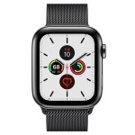 Watch Series 5 44mm GPS + Cellular Space Black Stainless Steel Case with Black Milanese Loop
