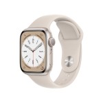 Apple Watch Series 8 GPS 41mm Starlight Aluminium Case with Starlight Sport Band (išpakuotas)