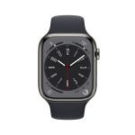Apple Watch Series 8 GPS + Cellular 45mm Graphite Stainless Steel Case with Midnight Sport Band