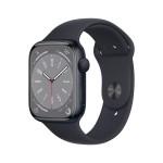 Apple Watch Series 8 GPS 45mm Midnight Aluminium Case with Midnight Sport Band