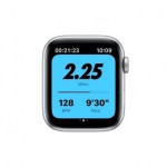 Apple Watch Nike SE GPS + Cellular, 44mm Silver Aluminium Case with Pure Platinum/Black Nike Sport Band (2020)