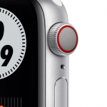 Apple Watch Nike Series 6 GPS + Cellular, 40mm Silver Aluminium Case with Pure Platinum/Black Nike Sport Band