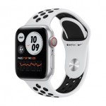 Apple Watch Nike Series 6 GPS + Cellular, 40mm Silver Aluminium Case with Pure Platinum/Black Nike Sport Band