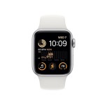 Apple Watch SE GPS 40mm Silver Aluminium Case with White Sport Band