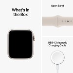 Apple Watch SE GPS + Cellular 44mm Starlight Aluminium Case with Starlight Sport Band