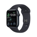 Apple Watch SE GPS 44mm Midnight Aluminium Case with Midnight Sport Band