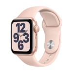 Apple Watch SE GPS, 40mm Gold Aluminium Case with Pink Sand Sport Band (buvo išpakuotas)