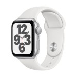 Apple Watch SE GPS, 40mm Silver Aluminium Case with White Sport Band (buvo išpakuotas)