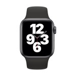 Apple Watch SE GPS + Cellular, 40mm Space Gray Aluminium Case with Black Sport Band
