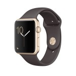 Watch Series 1 42mm Gold Aluminum Case with Cocoa Sport Band