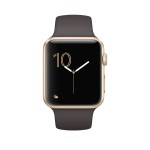 Watch Series 1 42mm Gold Aluminum Case with Cocoa Sport Band