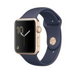 Watch Series 2 38mm Gold Aluminum Case with Midnight Blue Sport Band