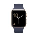 Watch Series 2 38mm Gold Aluminum Case with Midnight Blue Sport Band