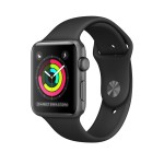 Watch Series 1 42mm Space Gray Aluminum Case with Black Sport Band