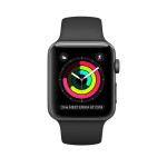 Watch Series 1 42mm Space Gray Aluminum Case with Black Sport Band