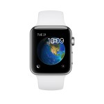 Watch Series 2 42mm Stainless Steel Case with White Sport Band