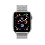 Watch Series 4 44mm GPS Silver Aluminum Case with Seashell Sport Loop