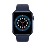 Apple Watch Series 6 GPS, 44mm Blue Aluminium Case with Deep Navy Sport Band
