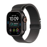 Apple Watch Ultra 4 GPS + Cellular 49mm Black Titanium Case with Black Titanium Milanese Loop - L