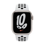 41mm Pure Platinum/Black Nike Sport Band