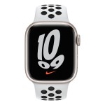 45mm Pure Platinum/Black Nike Sport Band