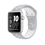 Watch Nike+ 38mm Silver Aluminum Case with Silver/White Nike Sport Band