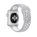 Watch Nike+ 38mm Silver Aluminum Case with Silver/White Nike Sport Band